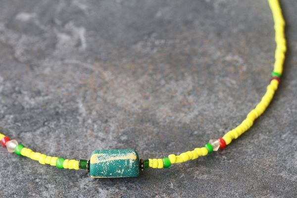 1900年 ヴェネチア製 ミルフィオリ ネックレス アンティークビーズ とんぼ玉